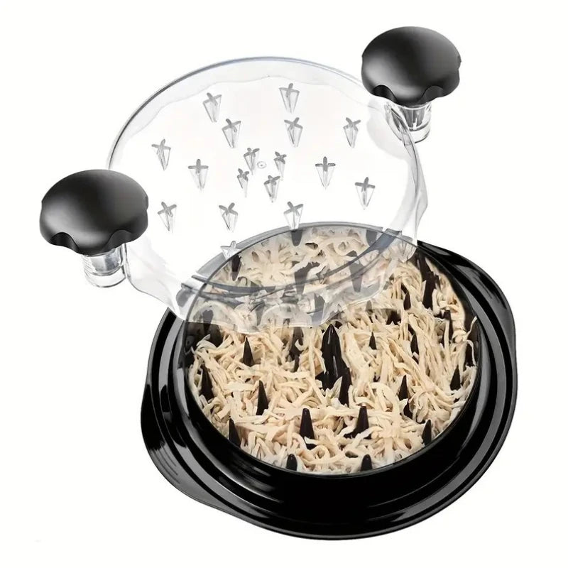 Manual Chicken & Meat Shredder – 360° Rotating Kitchen Tool