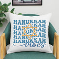 Happy Hanukkah Throw Pillow Cover | Jewish Holiday Decor