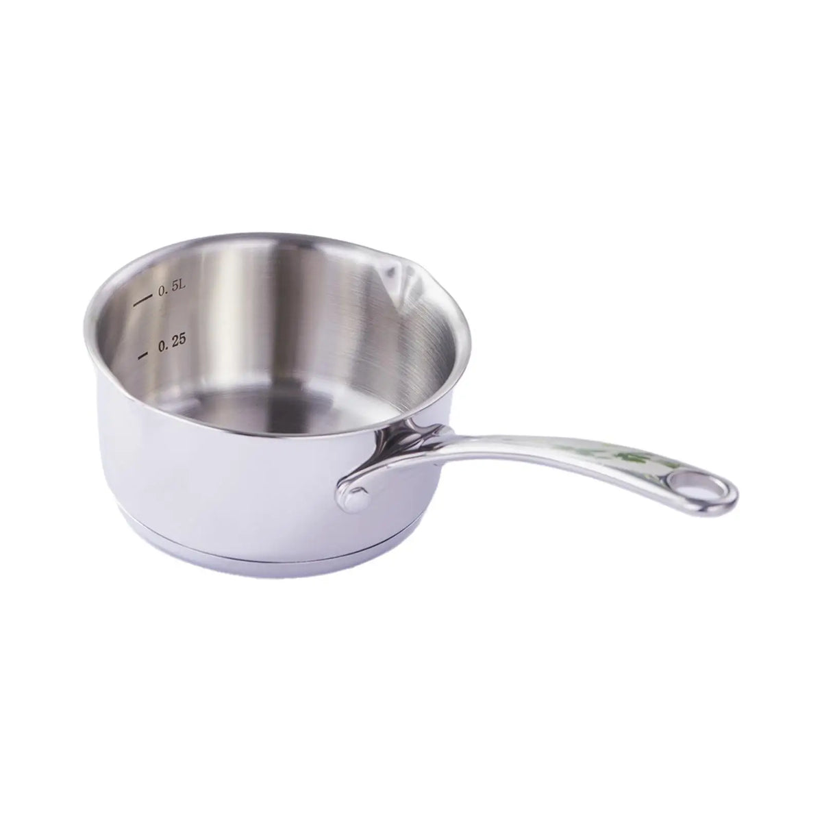 Kesoto Compact Stainless Steel Saucepan with Long Handle
