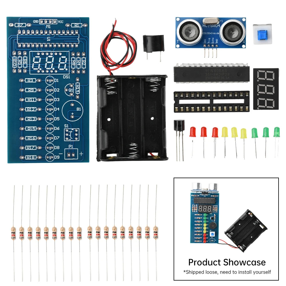 Ultrasonic Distance Sensor DIY Module Kit – LED Display