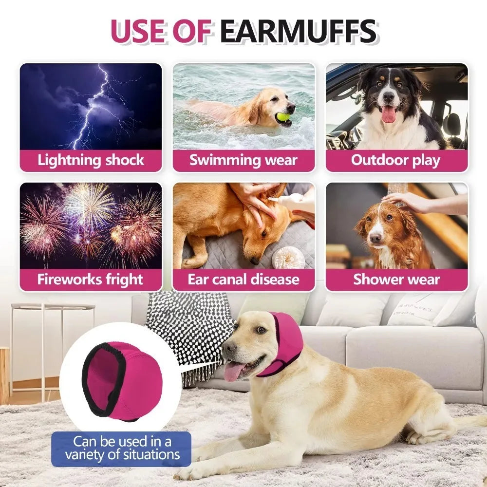 Dog Calming Earmuffs | Noise Reduction Waterproof Headcover