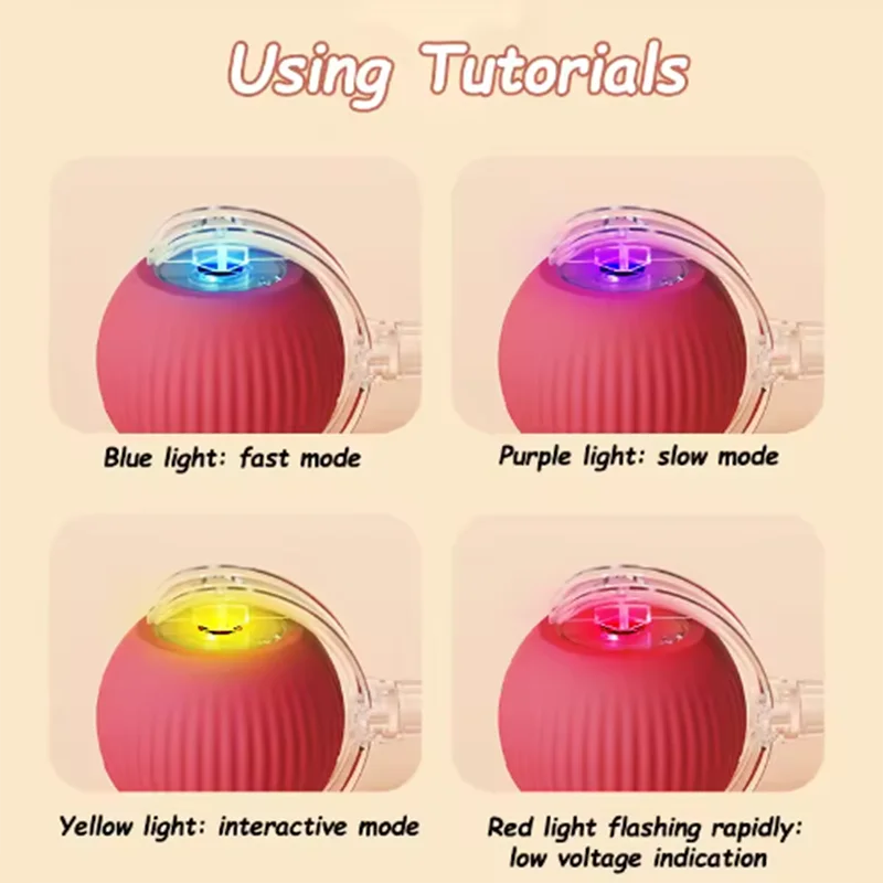 Automatic Rolling Ball Cat Toy – USB Rechargeable Interactive