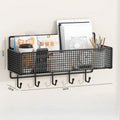 No-Drill Wall Hanging Storage Basket – Dorm Bedside Shelf