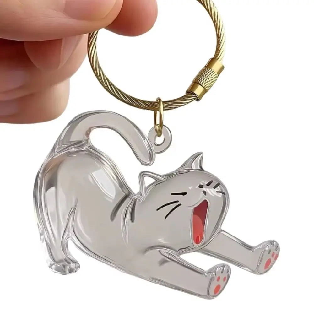 Transparent Cat Hair Storage Keychain – DIY Pet Keepsake
