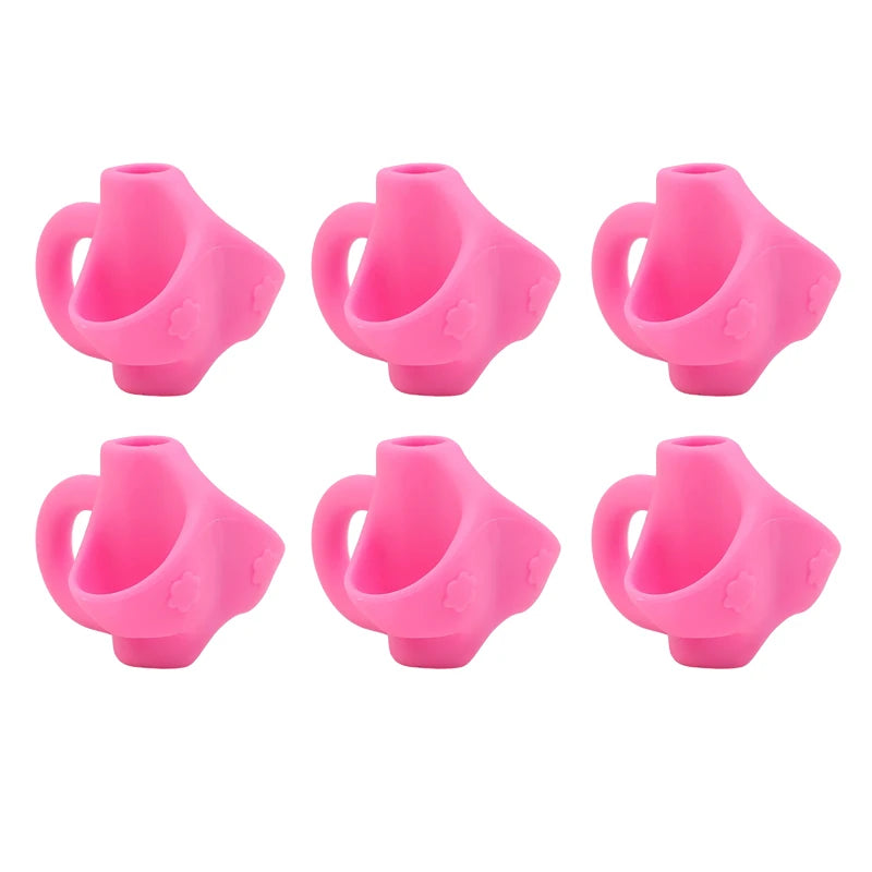 Silicone Pencil Grip Posture Corrector for Kids – 1 or 6 Pcs