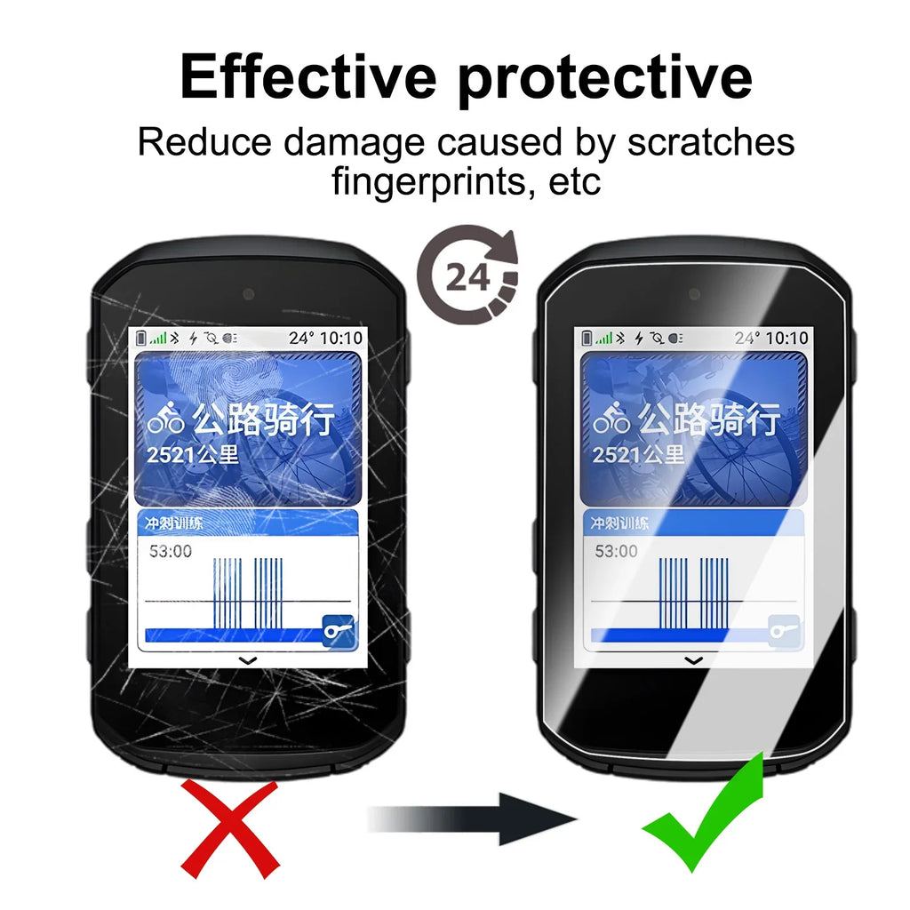 9H Tempered Glass Screen Protector – Garmin Edge 550 & 850