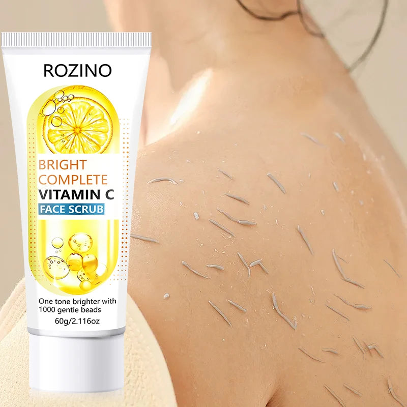 ROZINO Vitamin C Facial Scrub – Exfoliating Brightening Gel