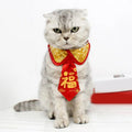 Festive Plaid Bowknot Cat Collar – Holiday Pet Neck Strap