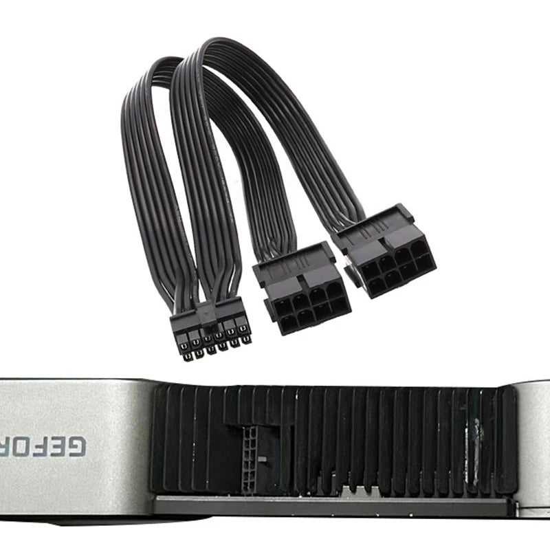12-Pin to Dual 8-Pin PCIe Cable Adapter 30cm – RTX 3080 3090