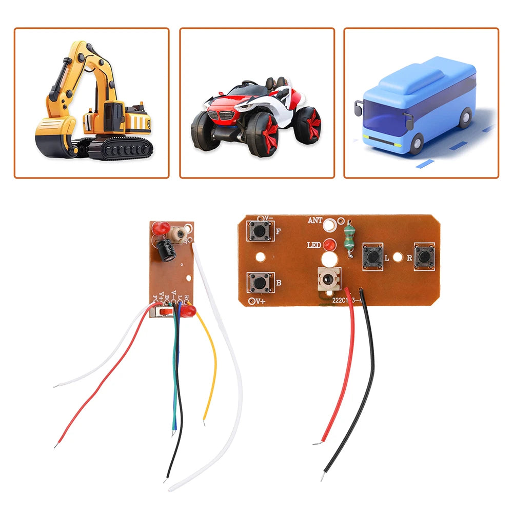 4-Channel 27MHz RC Module – DIY Car Transmitter & Receiver