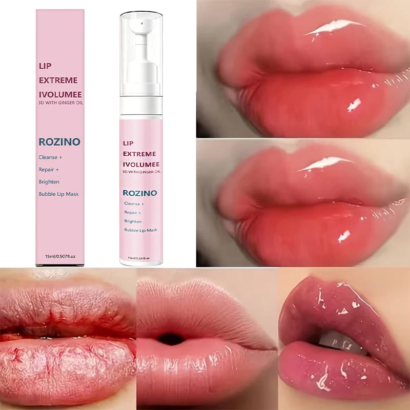 ROZINO 3D Bubble Lip Mask – Plumping, Cleansing & Brightening