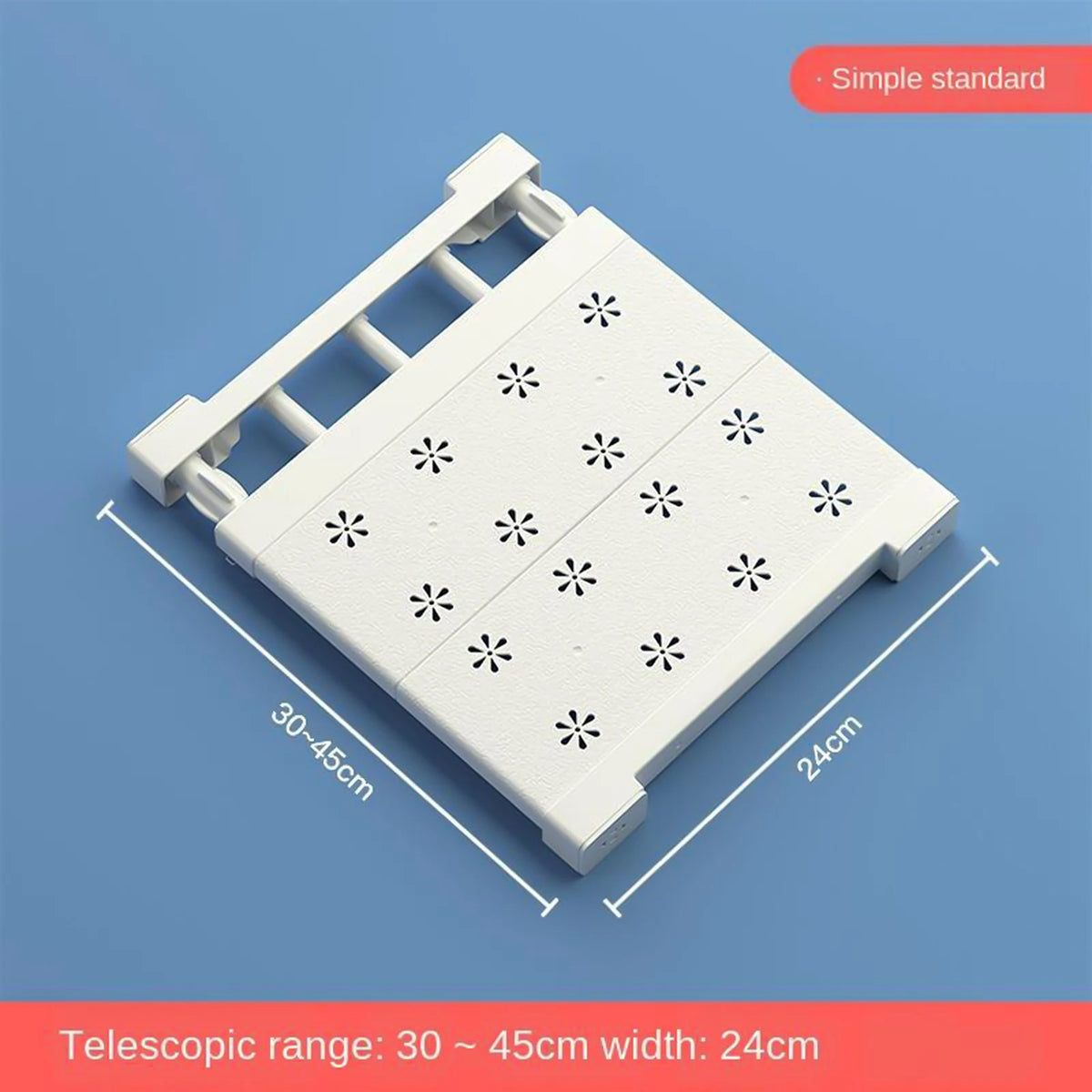 Extendable Closet Tension Shelf Rod & Storage Rack Organizer