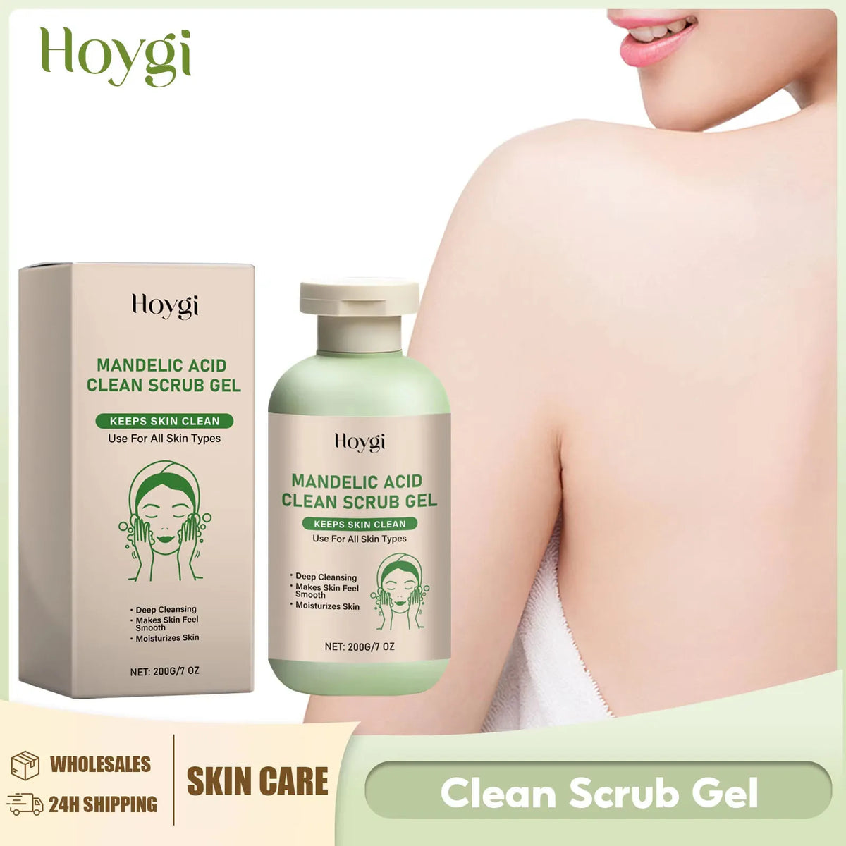 Hoygi Mandelic Acid Body Scrub Gel – Exfoliate & Moisturize