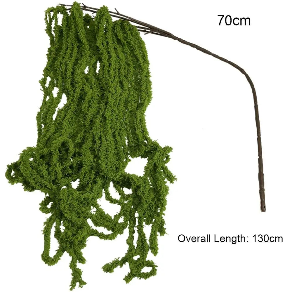 Multicolor Amaranthus Artificial Hanging Plant & Tassel Decor