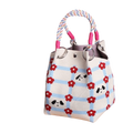 Handmade Knitted Bucket Bag – Woven Wrist Tote for Women