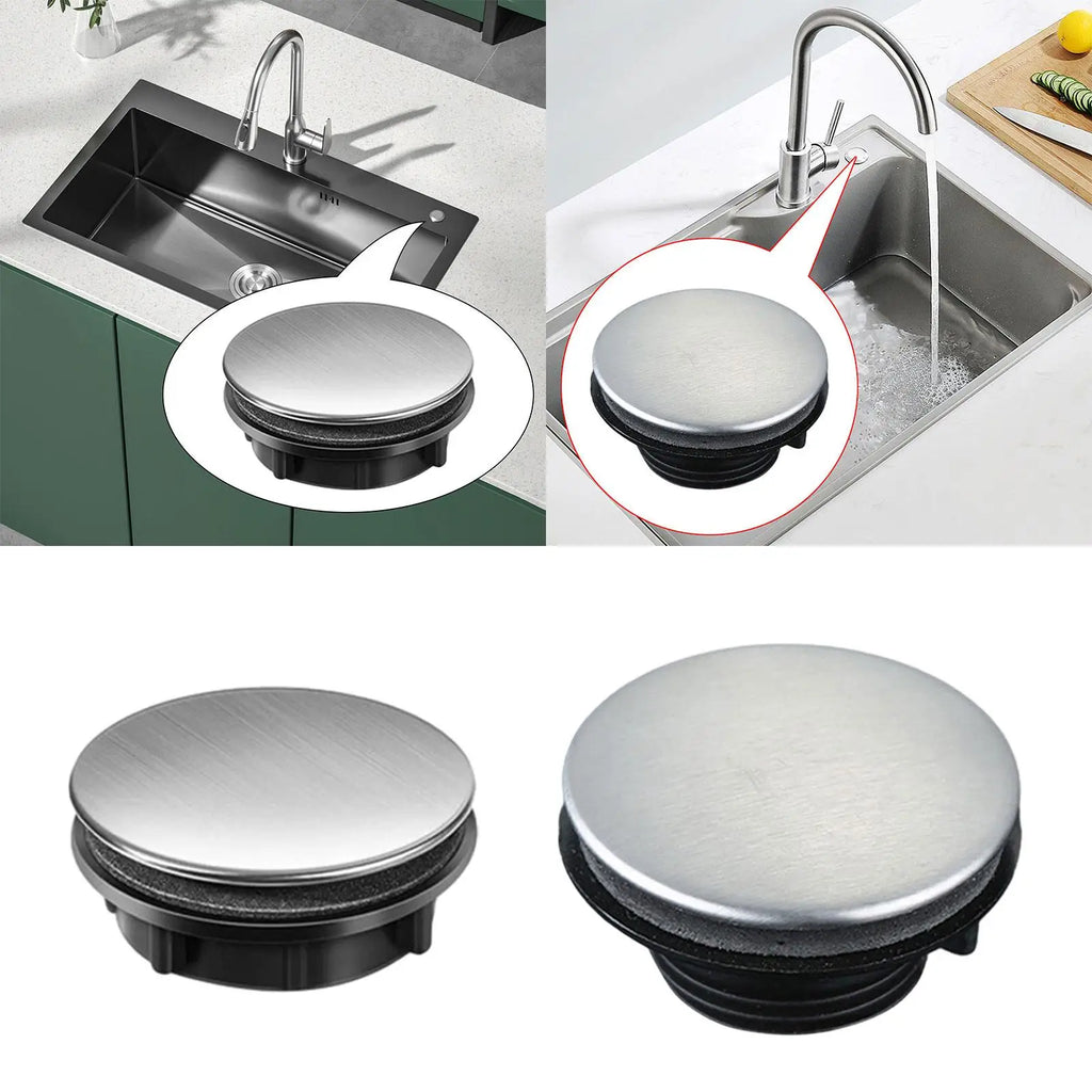 Stainless Steel Sink Faucet Hole Cover Plug | Basin & Bathtub