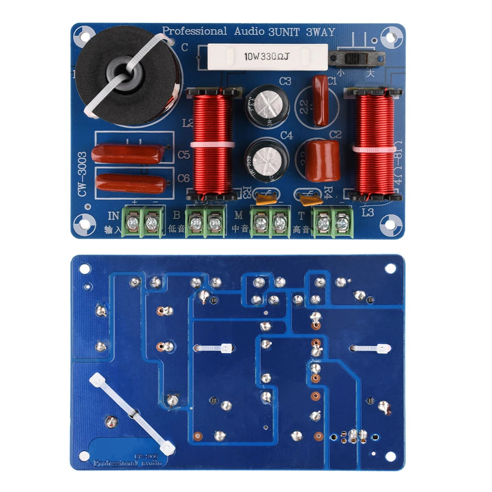 250W 3-Way Speaker Crossover Network | Audiophile Hi/Mid/Low