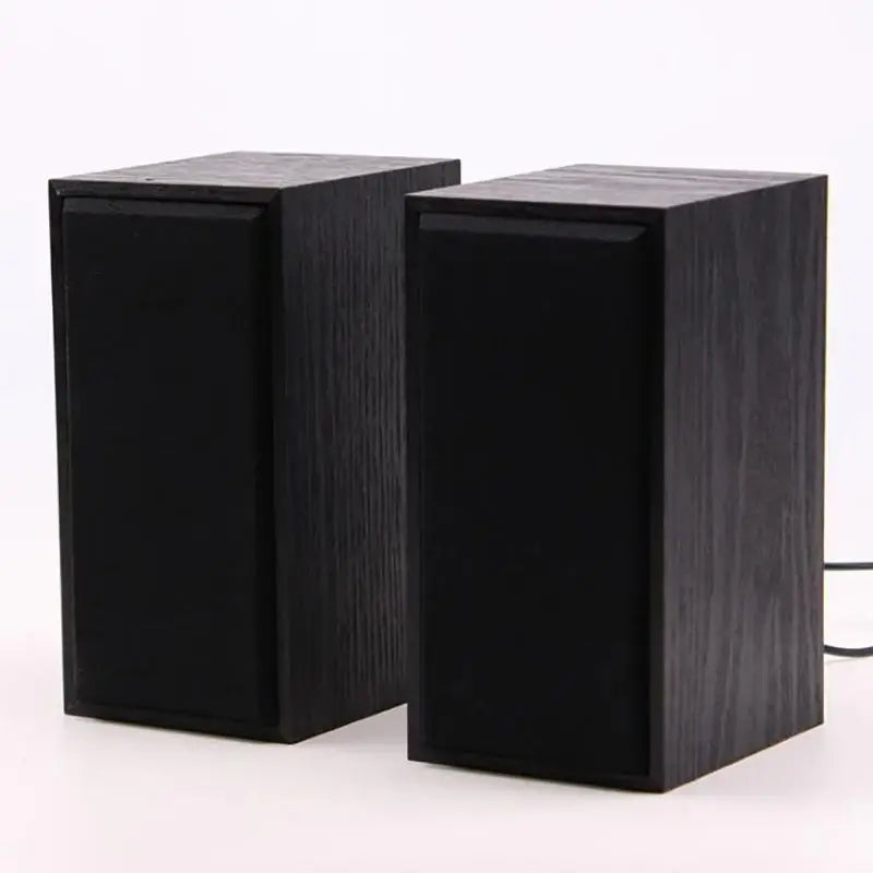 Wooden Bookshelf Speakers – USB Home Theater & Desktop