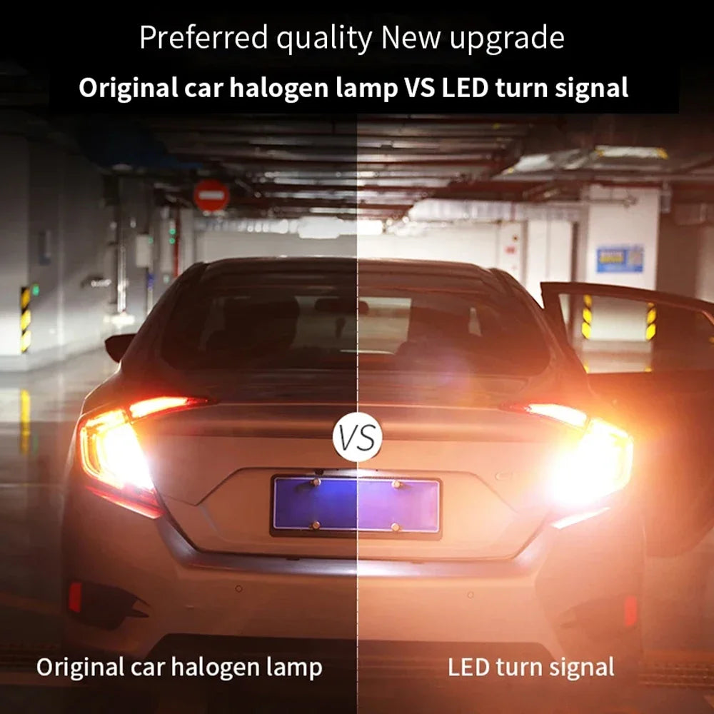 2PCS T15 LED Bulbs W16W 45-SMD 6000K Car Reverse Backup Light