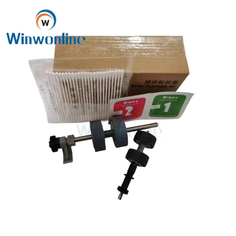Brake & Pick Roller Set w/ Axle for Fujitsu Fi-6130 Fi-6230