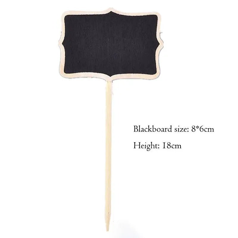 Mini Chalkboard Garden Markers & Party Labels – 10-Pack