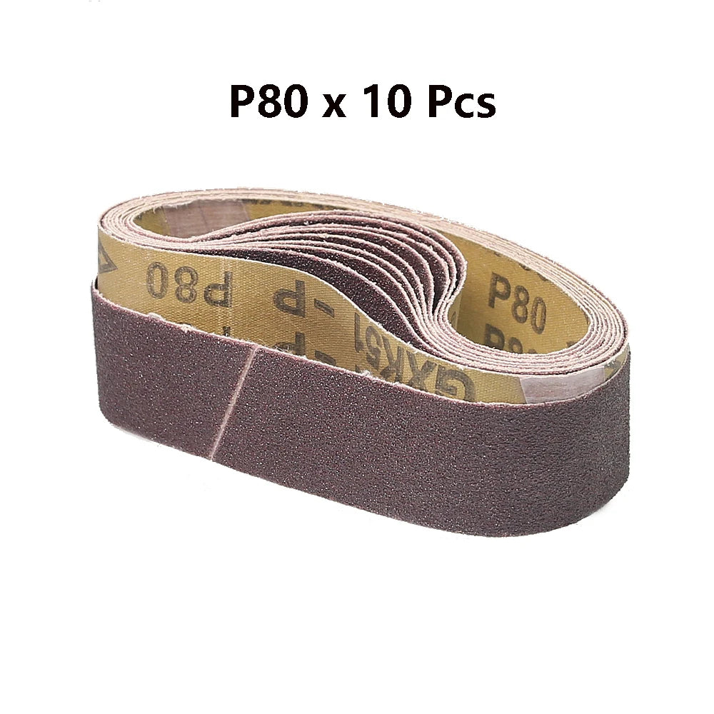 10-Pack A/O Sanding Belts 330x30mm | Air Belt Sander Belts