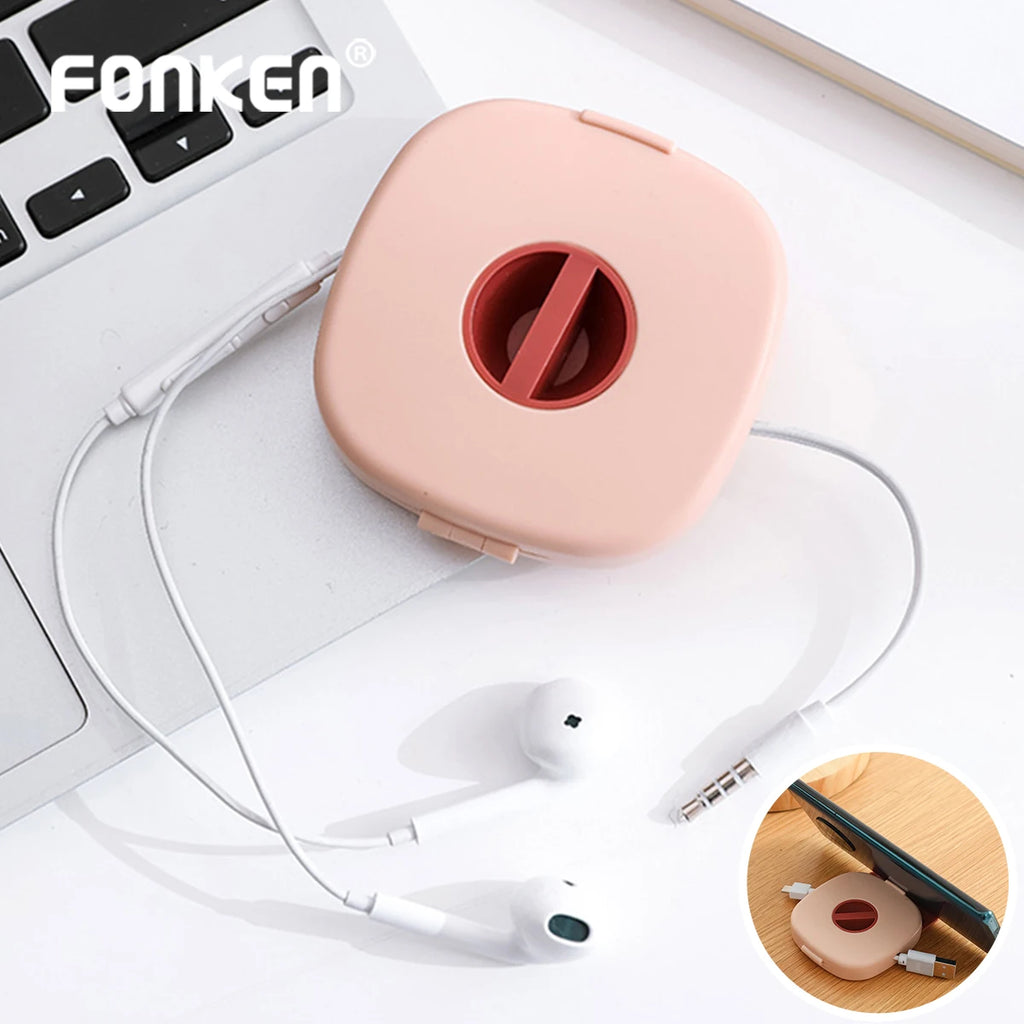 FONKEN Round Cord Organizer & Cable Winder | Home Office