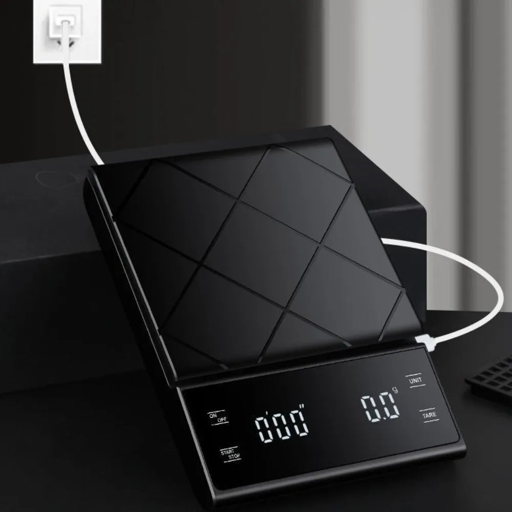 Digital Coffee Scale 3kg/0.1g LCD Display with Timer