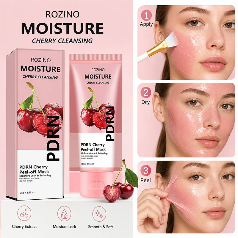 ROZINO PDRN Cherry Peel-Off Face Mask 75g | Moisturizing & Brightening