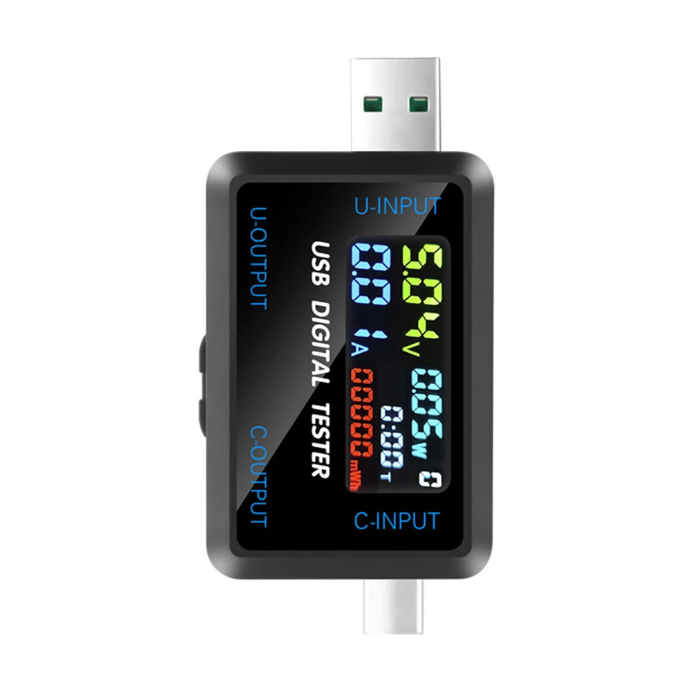 Gaqqee Digital Voltmeter Ammeter USB Type-C Tester DC 4.5–36V