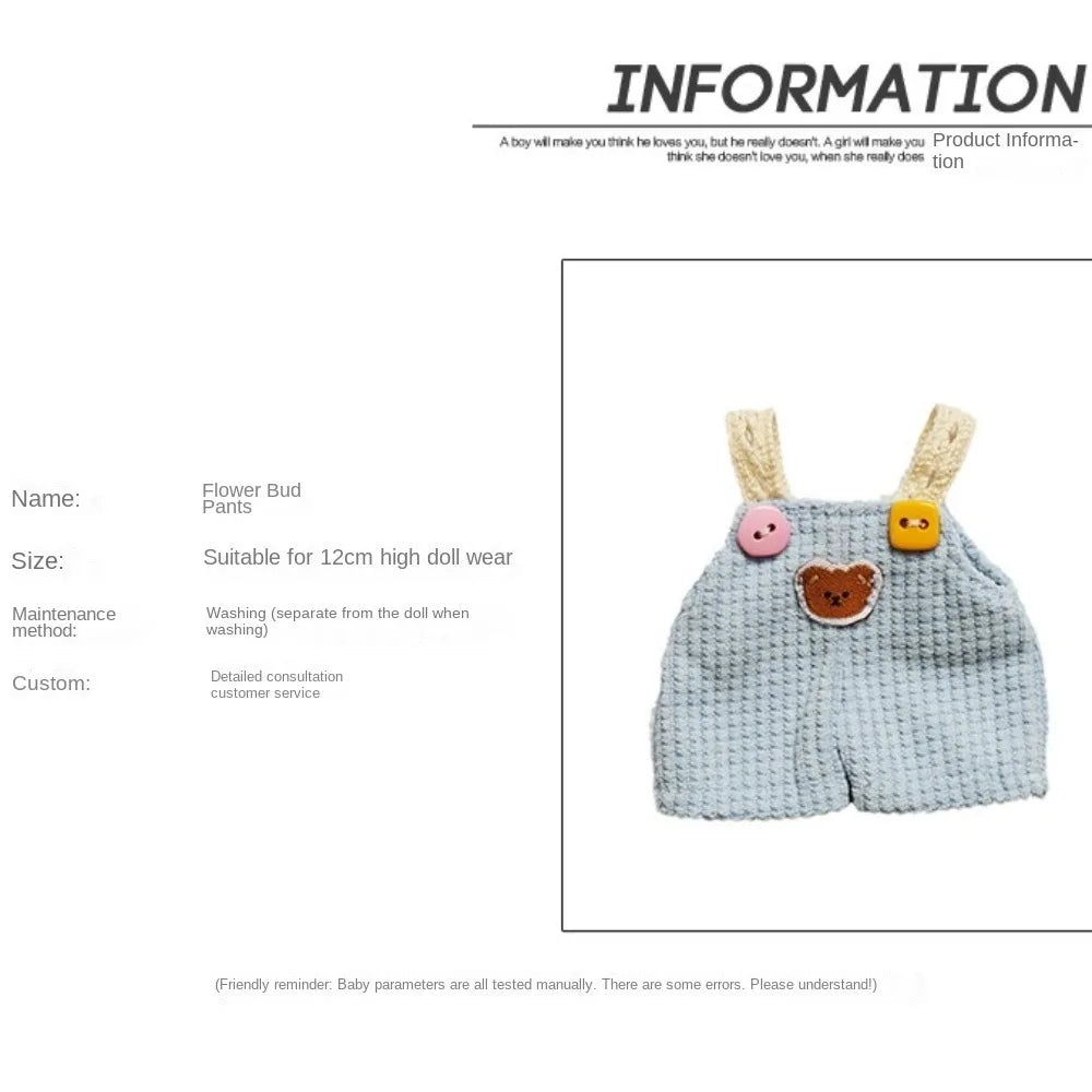 Handmade Doll Clothes – Rompers & Jumpsuits for 12cm BJD Dolls