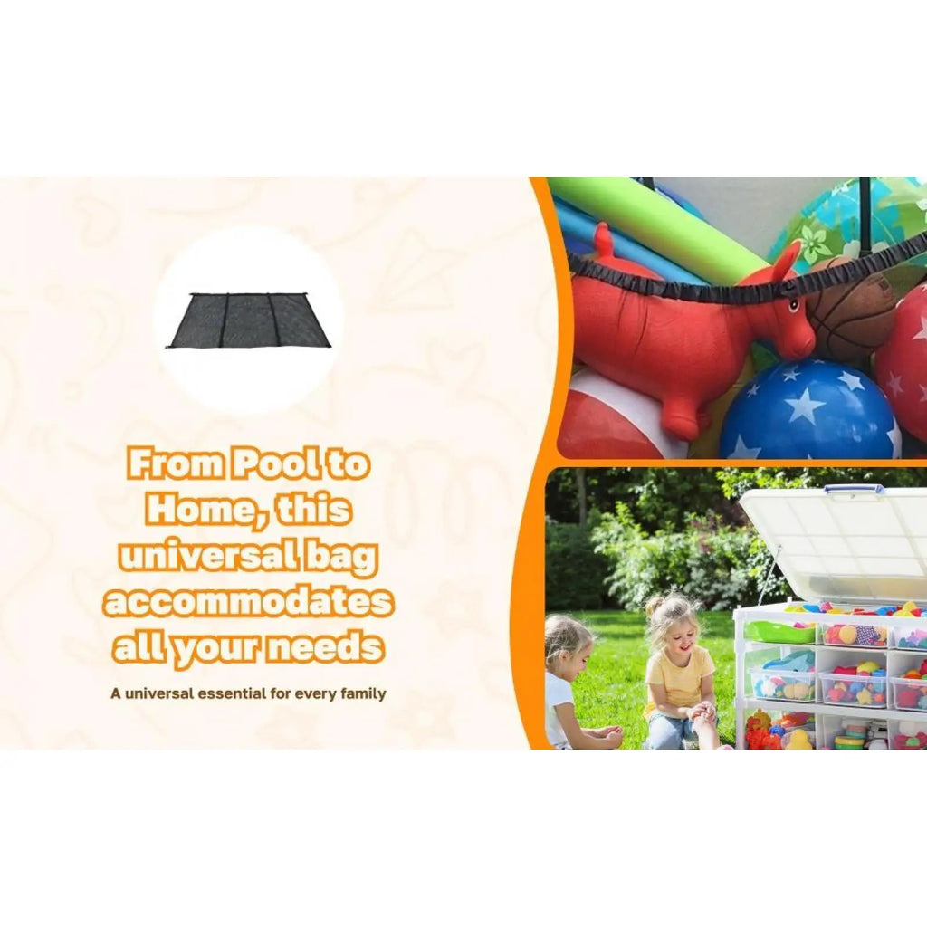 Large Hanging Pool Toy Storage Net Bag – Float Organizer