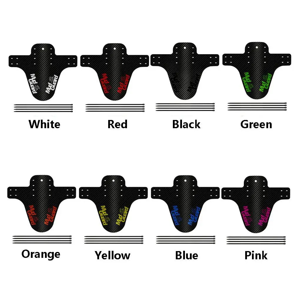 Carbon Fiber Style Bike Mudguard Set – Front & Rear Fenders
