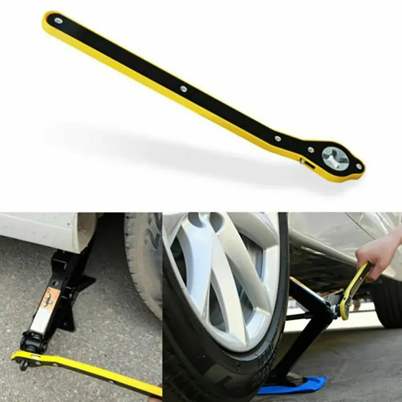 Ratchet Lug Wrench | High Carbon Steel Tire Change Tool