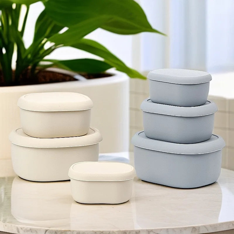BPA-Free Silicone Lunch Box with Lid – Leak-Proof Food Container