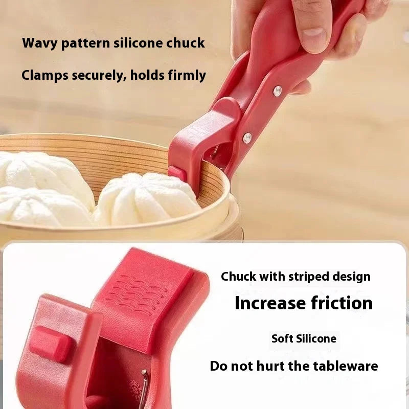 Silicone Anti-Scald Kitchen Clip | One-Hand Bowl & Plate Lifter
