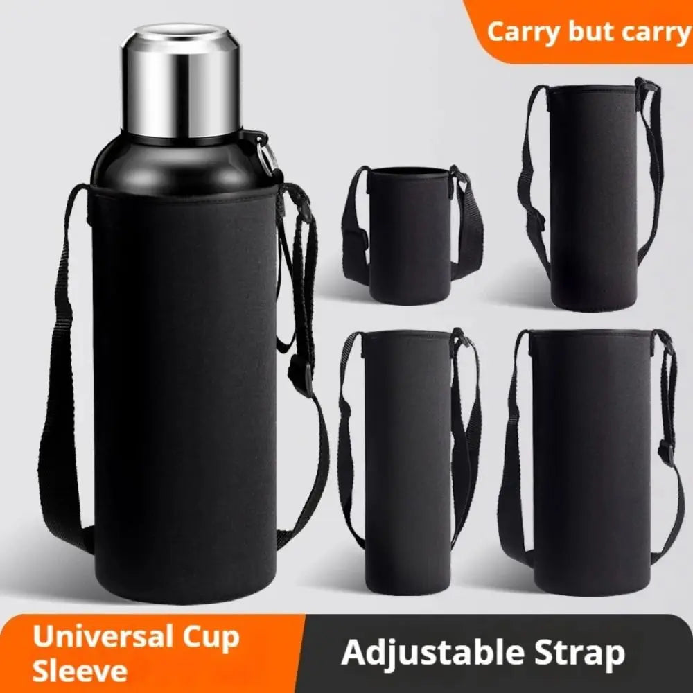 Neoprene Water Bottle Sleeve Bag with Adjustable Strap