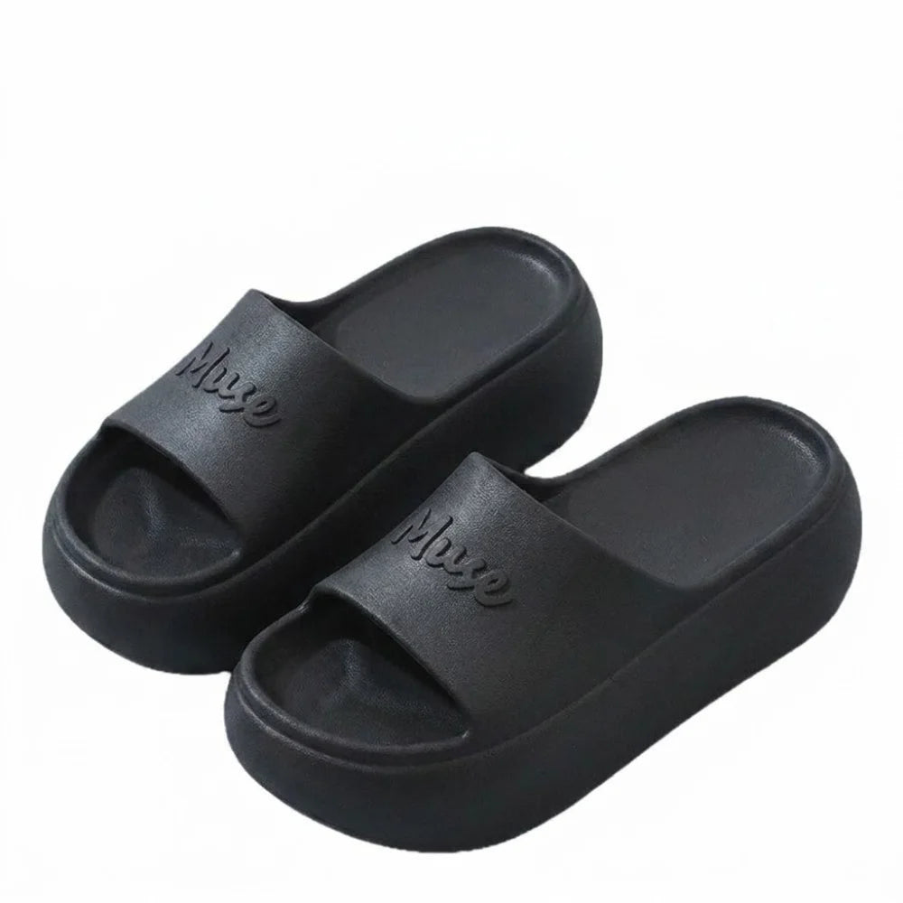 Women's Non-Slip Thick Platform Slippers | EVA Sole