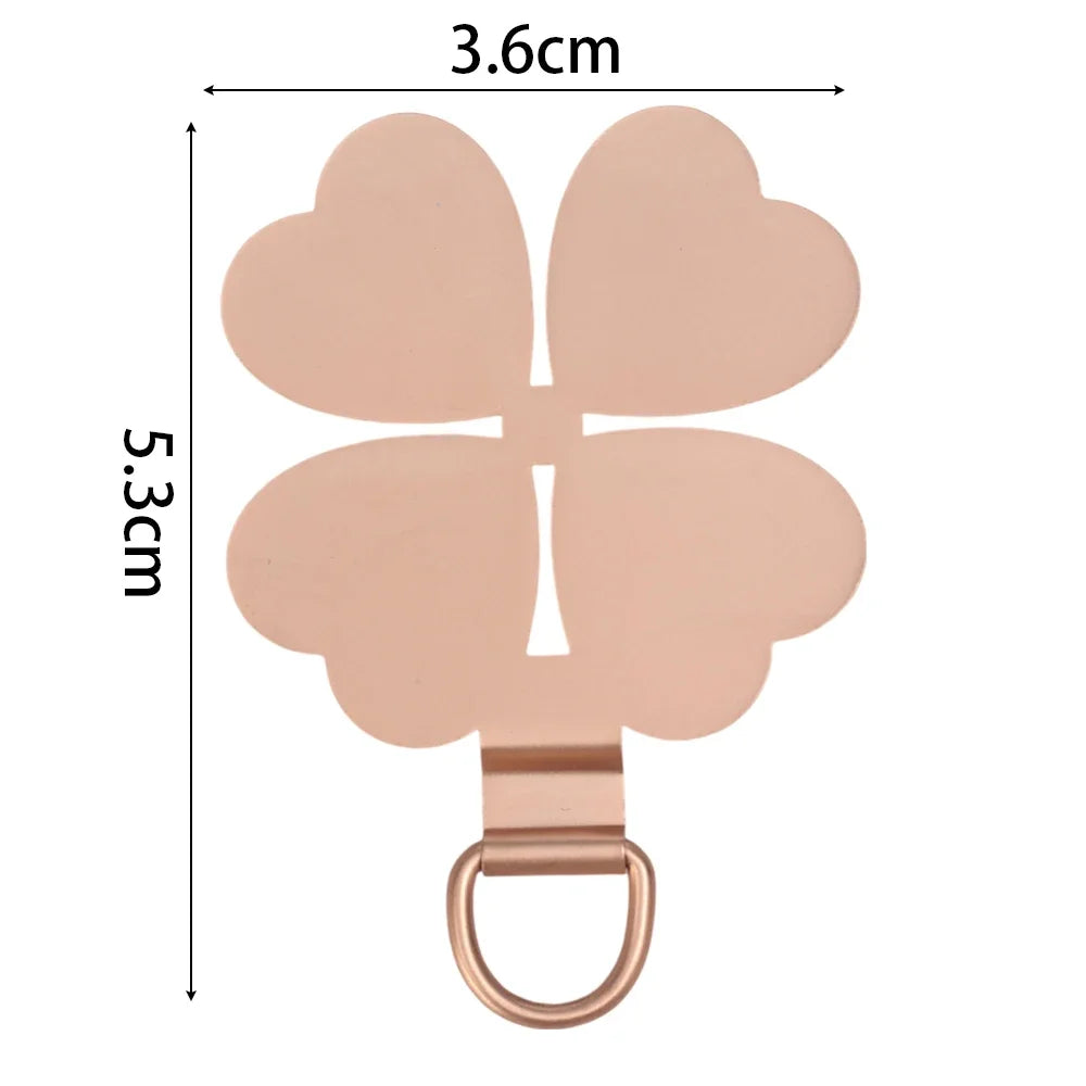 Stainless Steel Phone Wrist Strap Tether Tab | 1 or 4 Pack