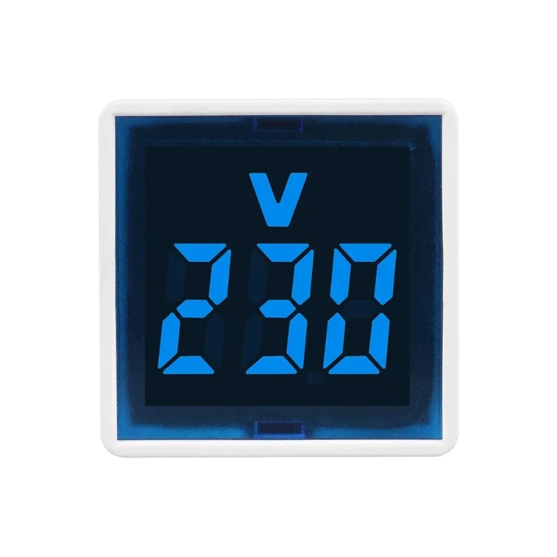 Digital AC Voltmeter EU Plug | LED Display 100–500V