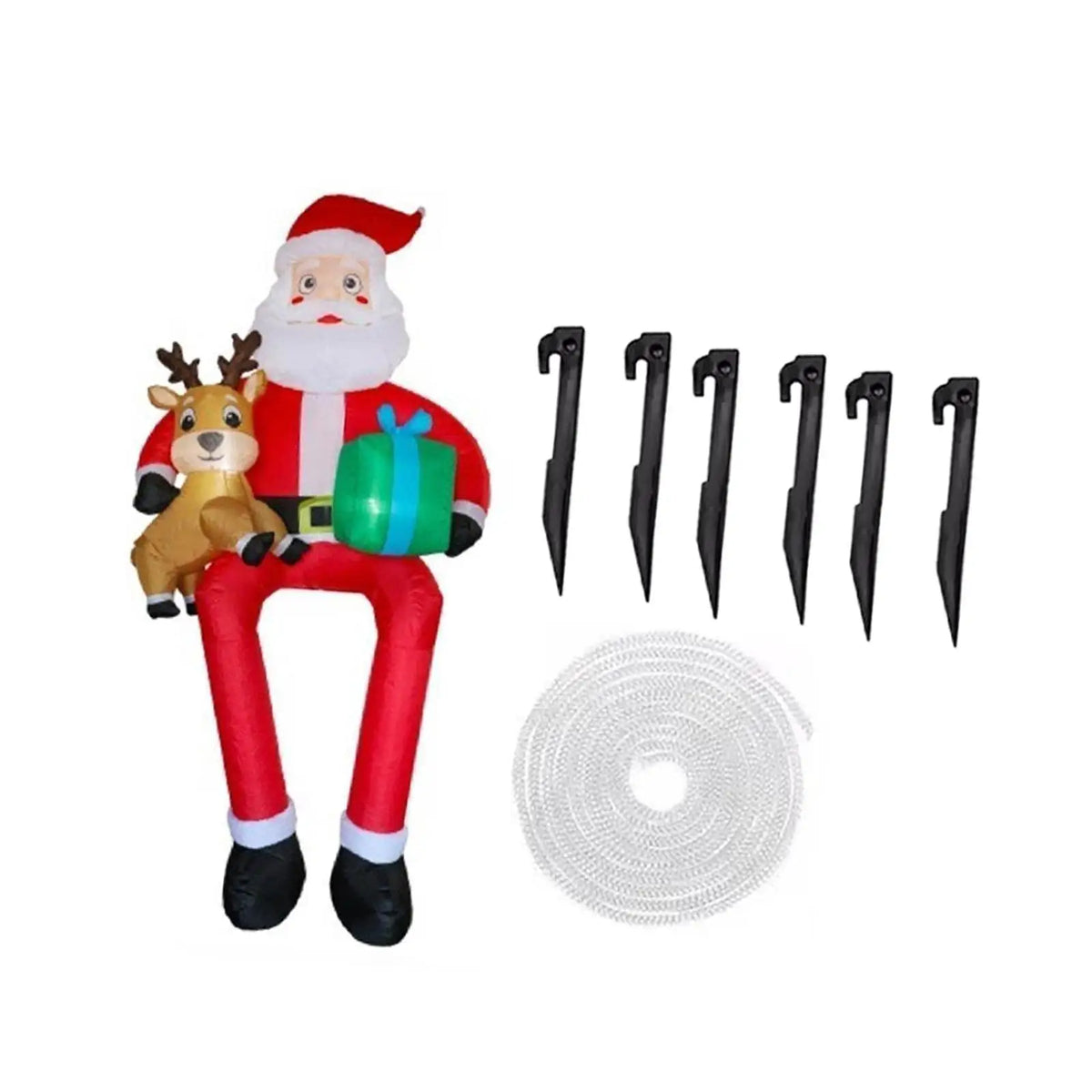 Giant LED Inflatable Santa Outdoor Christmas Yard Decoration