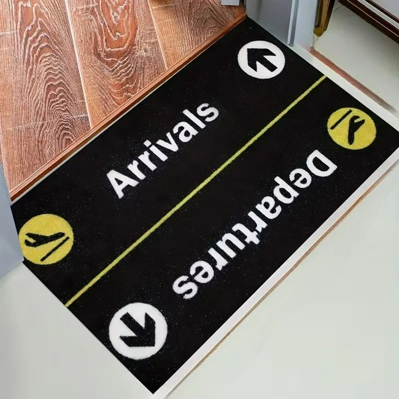 Flight Theme Doormat – Anti-Slip Entry & Living Room Rug