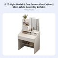 Modern Vanity Set with Lighted Mirror & Large Storage