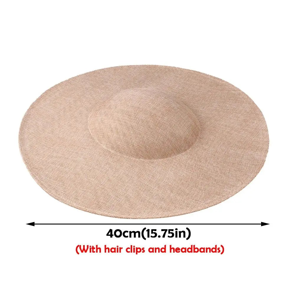 40cm DIY Fascinator Base – Women's Wedding Hair Clip & Hat