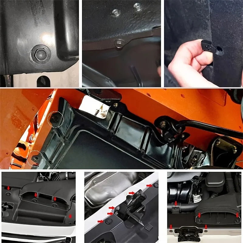 20-Pair M6 U-Nut Car Clips with Hex Washers – Auto Fasteners