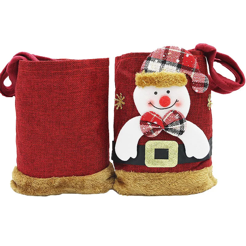 20cm Christmas Linen Gift Bag – DIY Holiday Tote & Decor