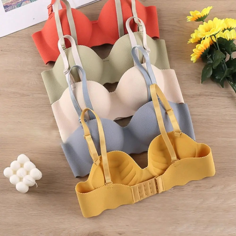 Seamless Wireless Push-Up Bra | Candy Colors, Adjustable