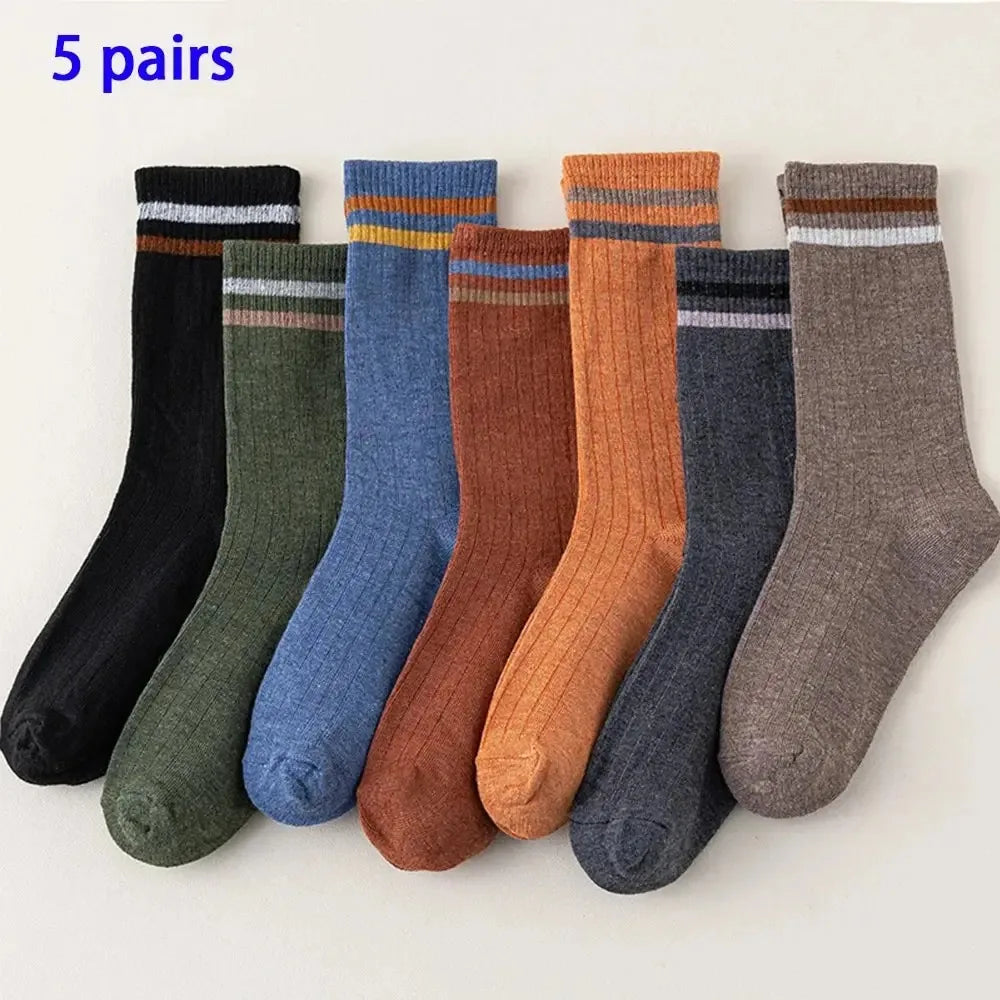 5-Pack Moisture-Wicking Crew Sports Socks | Breathable Comfort