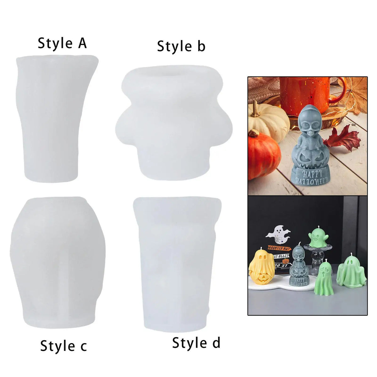 3D Ghost Silicone Mould – Candle, Soap & Resin Casting