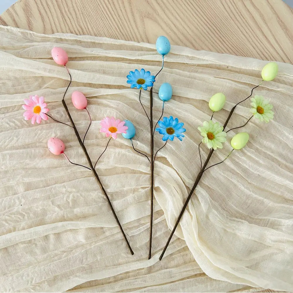 Easter Egg Tree Branch Colorful Foam Artificial Flower Decor